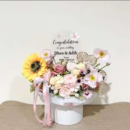 Bloom Box Akrilik Ucapan Wedding Minahasa Tenggara